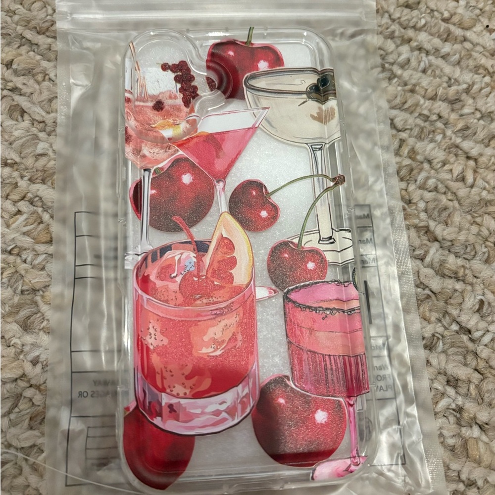 Cherry Cocktail iPhone 16+ Case